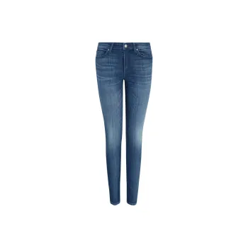 ARMANI EXCHANGE Stonewashed Distressed Tapered Jeans