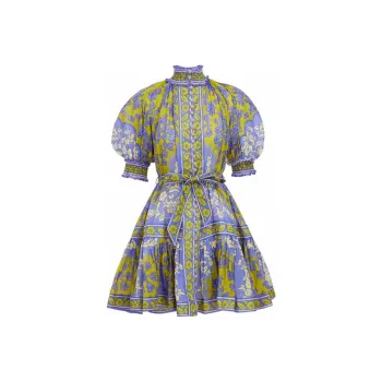 Zimmermann Raie Lantern Floral print Minidress