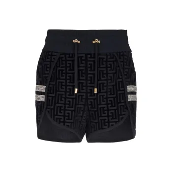 BALMAIN Monogram pattern Mini Shorts