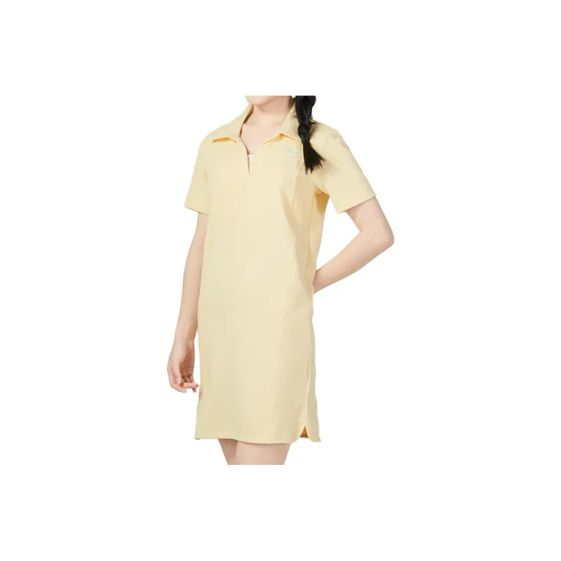 PUMA Short Sleeved Dress Women's Yellow-0