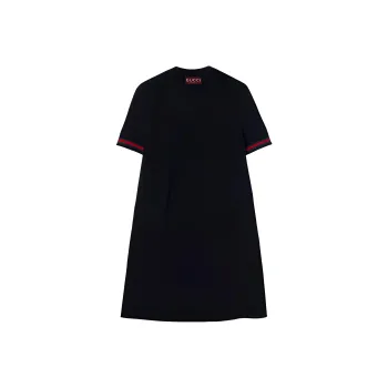 GUCCI Web Detailed Extra Fine Mini Dress