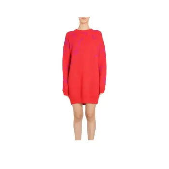 McQ Alexander McQueen Long-Sleeved Dresses Women's Red