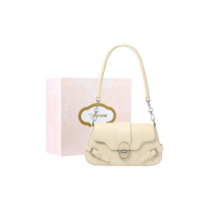 TUCANO PU Shoulder Bag Women's Haze Blue/Crescent Apricot-5