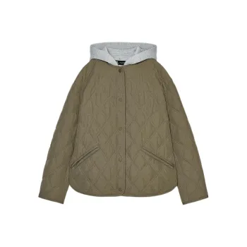 ZARA Puffer Jacket Women's Khaki