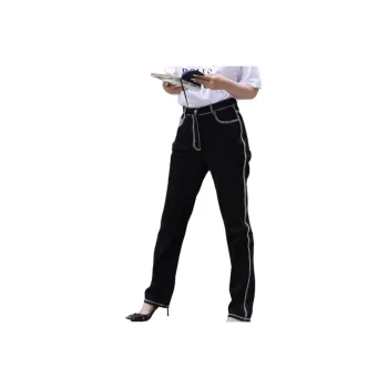 CHANEL COCO NEIGE Series Jeans Women's Black