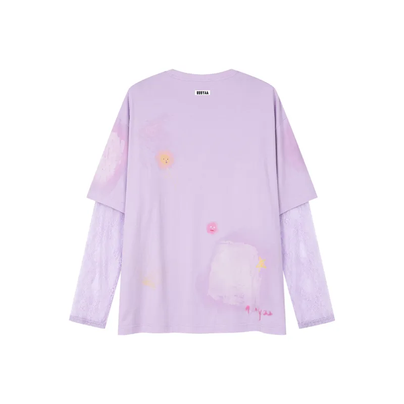 UOOYAA T Shirts Women's Purple-1