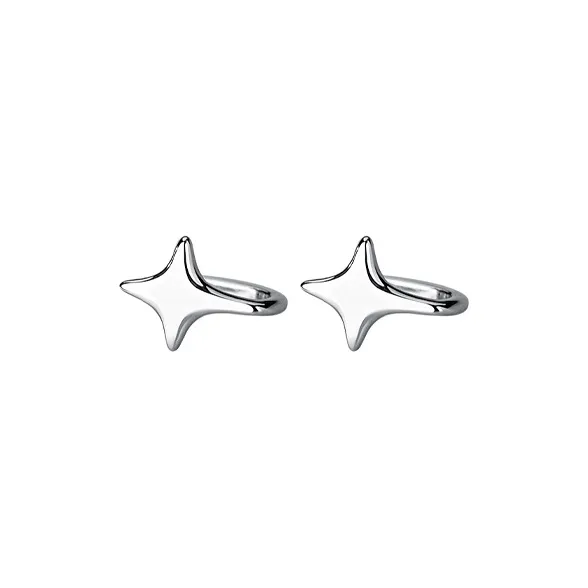NVBBK S925 Silver Clip On Earrings Women's-1