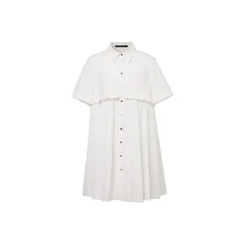 LOFT SHINE SS22 Shirts Skirt Dress White