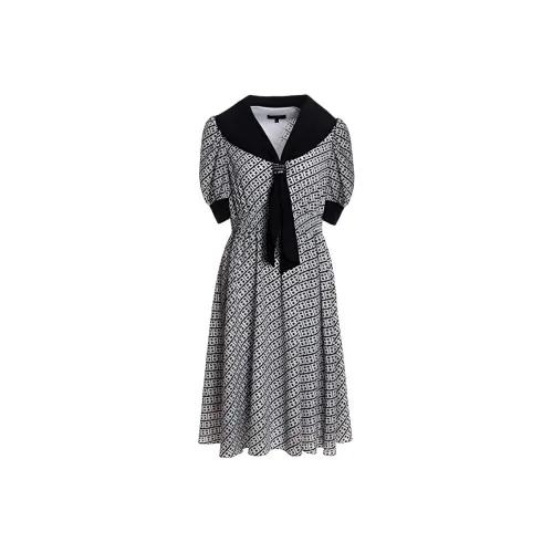 BESIONIA SS22 Short Sleeved Dresses Women's Black