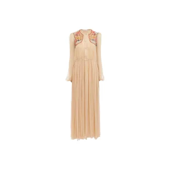 Chloe FW22 Long-Sleeved Dresses Women's Light Pink