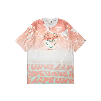 Aape Logo print Faded effect T shirt Dress