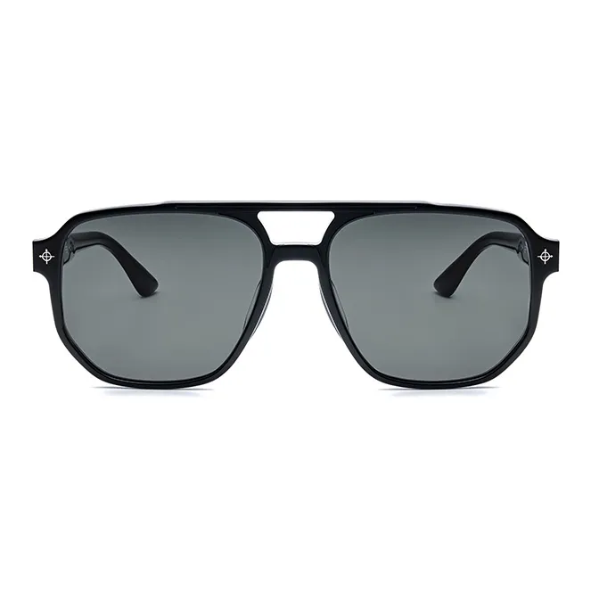 THE OWNER Plate Frame Irregular Shape Sunglasses Unisex-4