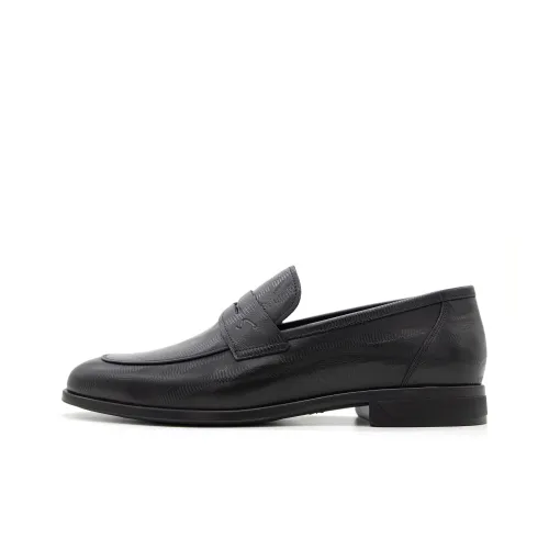 Satchi Business Formal Leather Shoes Men's Black