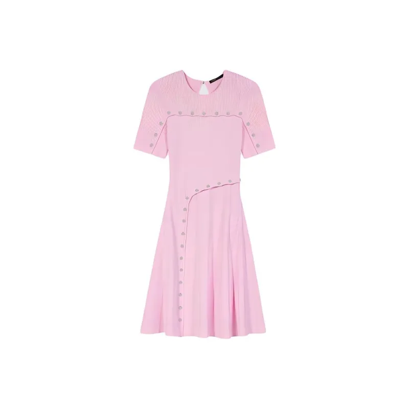 Maje Short Sleeved Dresses Women's Pink-0