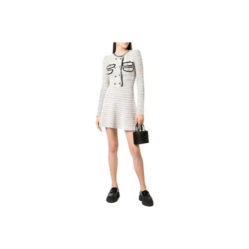 Self portrait Long Sleeved Dresses Women's White