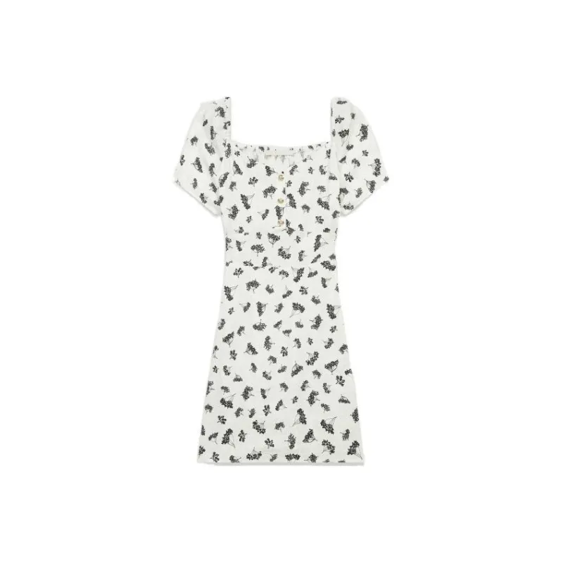 Maje Short-Sleeved Dresses Women's White-0