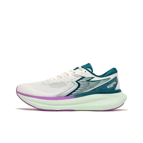 361° Slip Resistant And Abrasion Resistant Support Low Top Casual Running Shoes Men's White Green