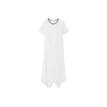 OVV Short Sleeved Dresses Women's Bleached Solid Color 11