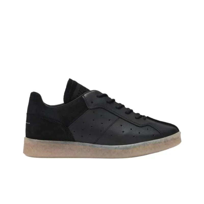 MM6 Maison Margiela Court Low Top Skateboard Shoes Men's Black-1