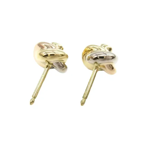 Cartier 2010s 18K Gold Trinity Diamond Earrings