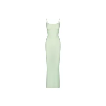 skims Women's Soft Lounge Long Slip Dress Onyx