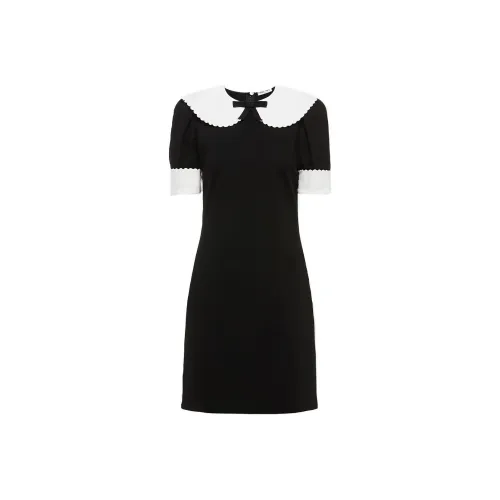 MIU MIU Short Sleeved Dresses Women's Black