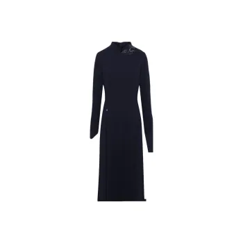 BBLLUUEE Long Sleeved Dress Women's Ink Blue