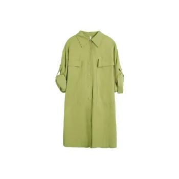 Olrain Short Sleeved Dresses Women's Green