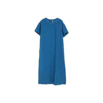 ZIMO Short Sleeved Dresses Women's Peacock Blue