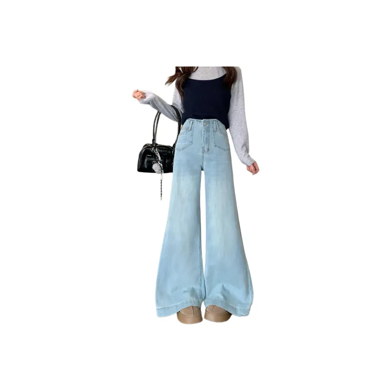 XIAOJUCHUANLI Jeans Women's Blue-0