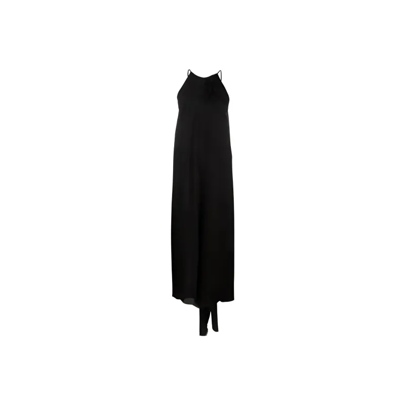UMA WANG Halter Neck Draped Dress-0
