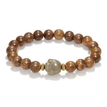 Jodie&Kevin Golden Sandalwood Bracelets Unisex