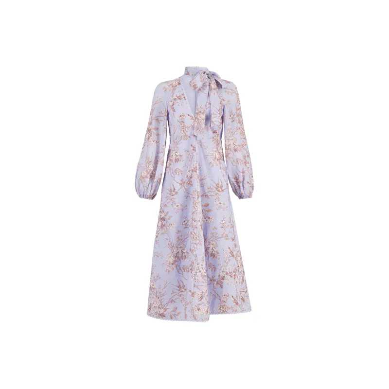Zimmermann SS24 Long-Sleeved Dresses Women's Blue-0
