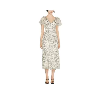 Self portrait Sequin embellished Tulle Midi Dress