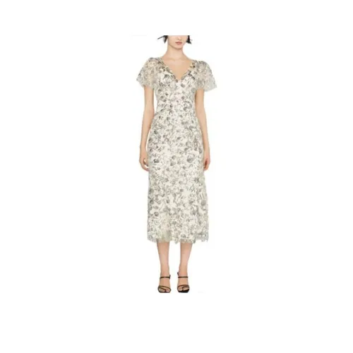 Self portrait Sequin embellished Tulle Midi Dress