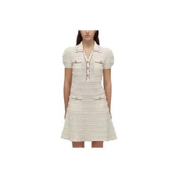 Self portrait SS22 Short Sleeved Dress Women's White