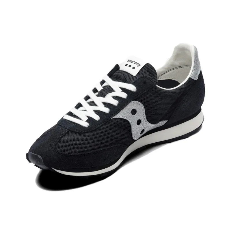Saucony GRIPPER Anti Slip Wear Resistant Low Top Casual Running Shoes Unisex Black White-2