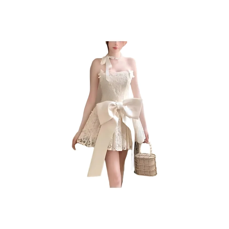 KUNZHUDAXIANG Slip Dress Women's White-20