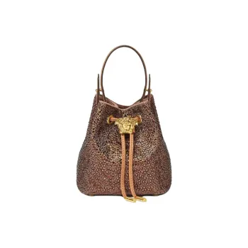 VERSACE Rhinestone embellished Bucket Bag