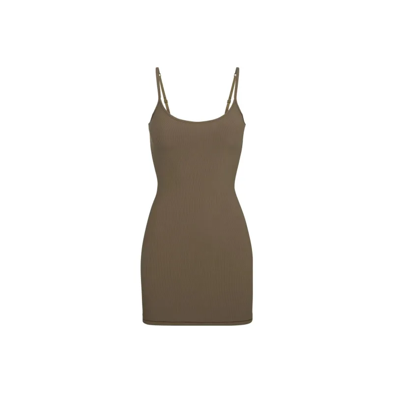 Skims Slip Dresses Women's Army Green/ARMY-0