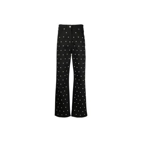 MSGM 블랙 여성 청바지