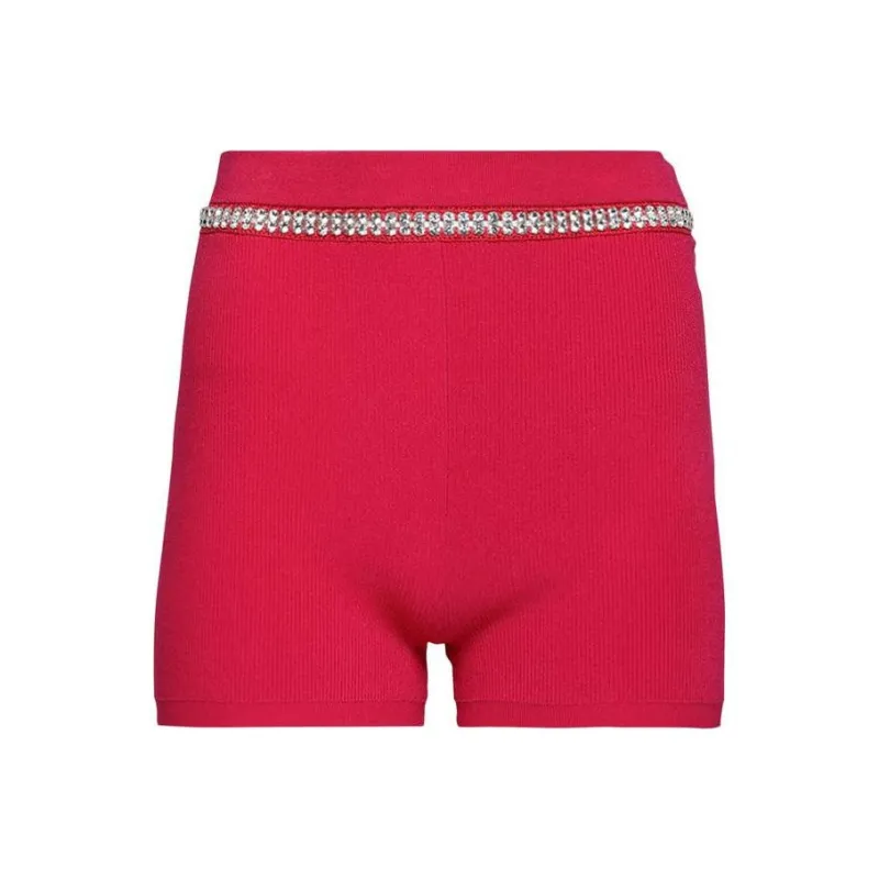 Paco Rabanne Casual Shorts Women's Red-0
