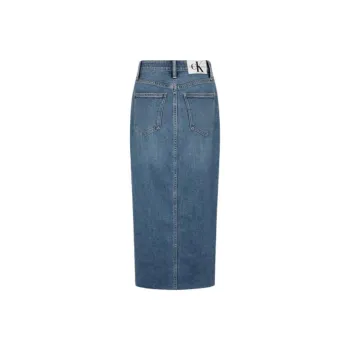 Calvin Klein Denim Long Skirts Women's Denim Blue