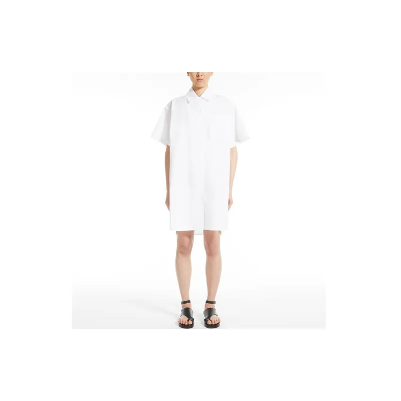 MaxMara Short Sleeved Dresses Women's White-2