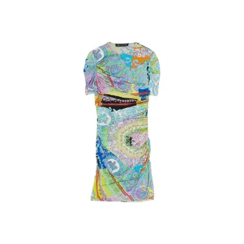 VERSACE Vintage VERSACE Printed Dress 'Multicolor' From The Closet Of Sita Abellan