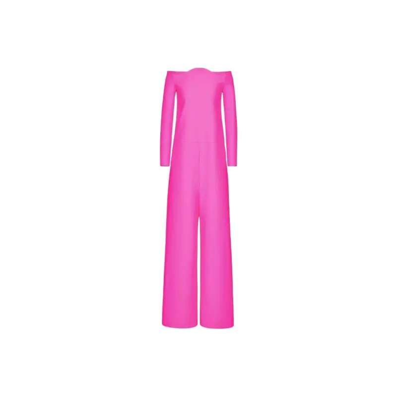 Valentino FW22 Jumpsuit Women's Rose Red-0