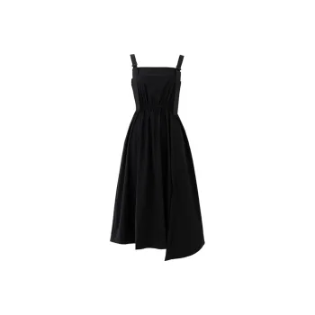 SOON FLOWER Summer Slip Dress Women's Black