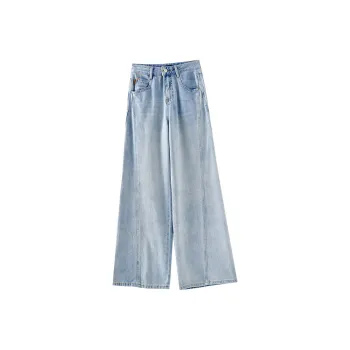 OUNIXUE Jeans Women's Light Blue