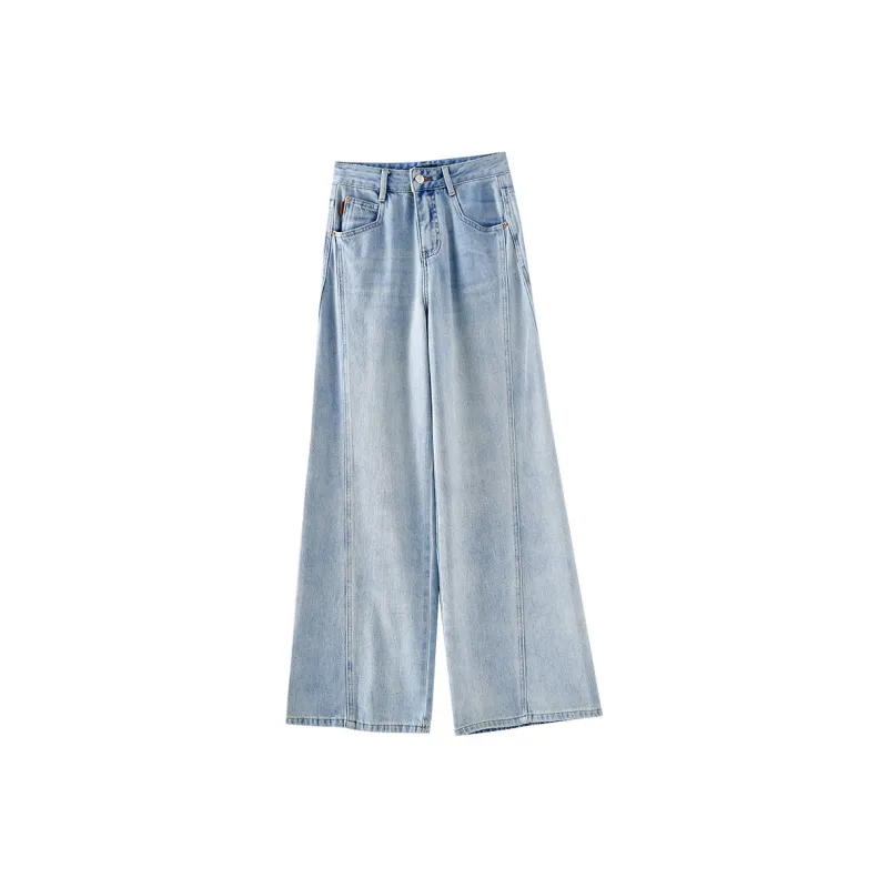 OUNIXUE Jeans Women's Light Blue-0