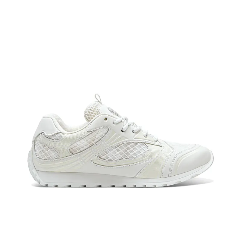 HART DAVIS Crooked Head Shoes Shock Absorbers With Slip Resistant Features Low Top Casual Shoes Unisex Tea White-1